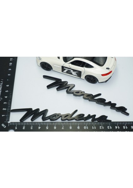 Maserati Modena Siyah Abs Çamurluk Yazı Logo Seti