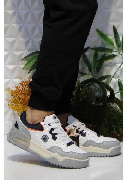 Murrıel Beyaz Lacivert Rahat Sneaker Erkek Ayakkabı