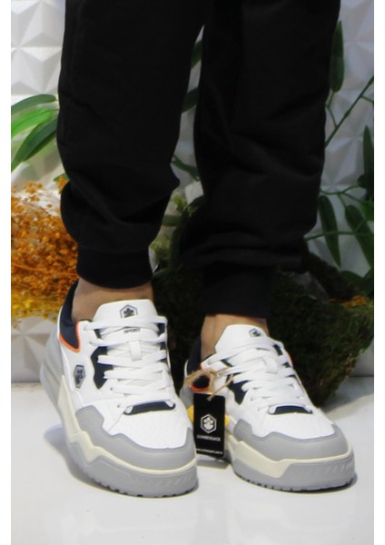 Murrıel Beyaz Lacivert Rahat Sneaker Erkek Ayakkabı