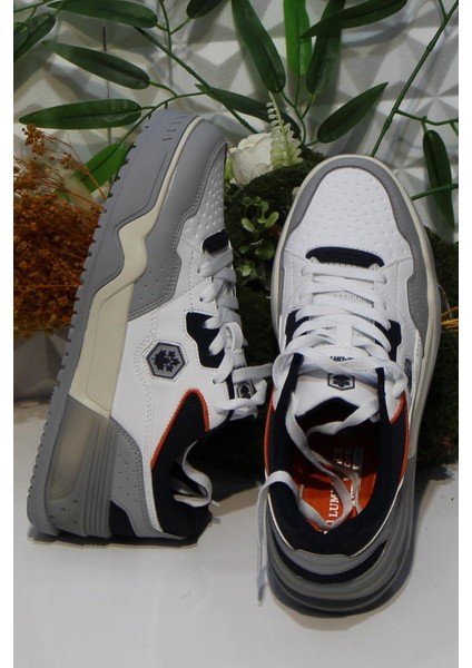 Murrıel Beyaz Lacivert Rahat Sneaker Erkek Ayakkabı