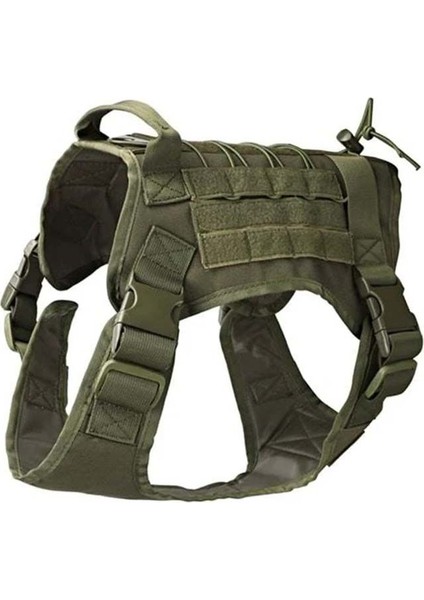 Köpek Göğüs Tasması Combat Yeşil