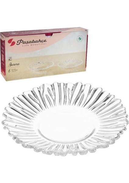 Paşabahçe Aurora 6'lı Çay Tabağı