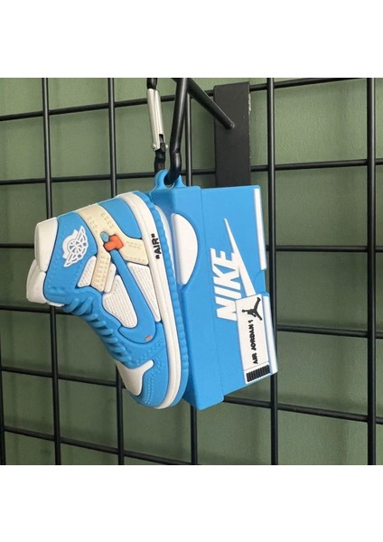 Off-White Blue 1. Nesil / 2. Nesil Airpods Kılıfı