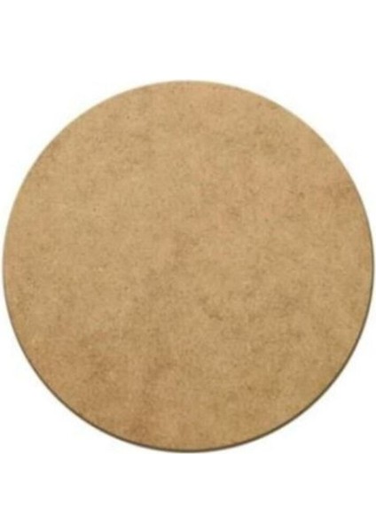 12 Adet 32 cm Çap Mdf Yuvarlak Servis Altı Supla Ham