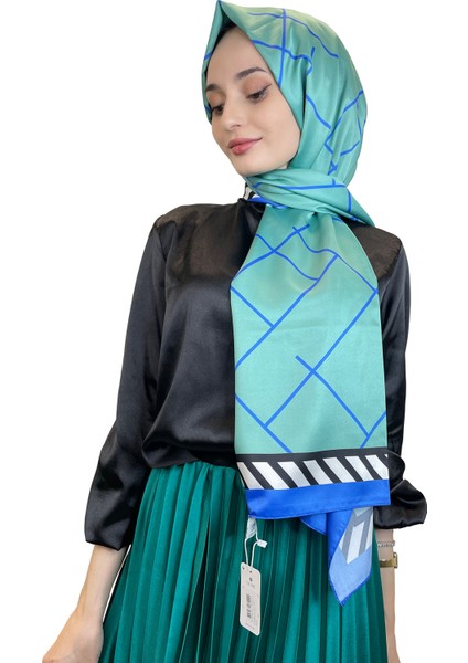 Quare Çizgi Desen Ipeksi Şal 01117