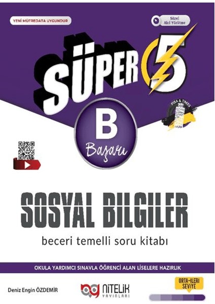 5. Sınıf Süper Sosyal Bilimler (B) Beceri Temeli Soru Kitabı