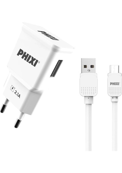 PCH201M Basic 2.1A Micro USB Kablolu Şarj Cihazı