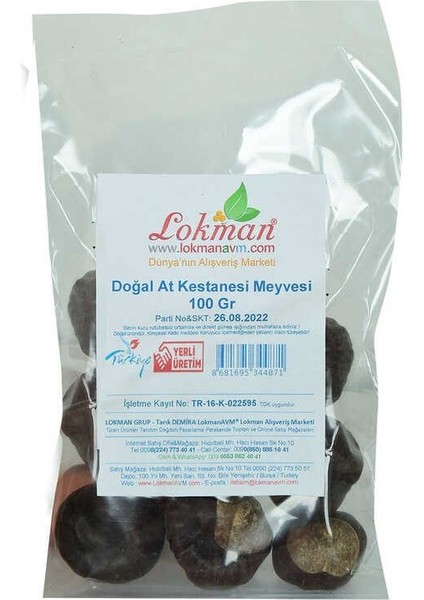 At Kestanesi Meyvesi Doğal 100 gr