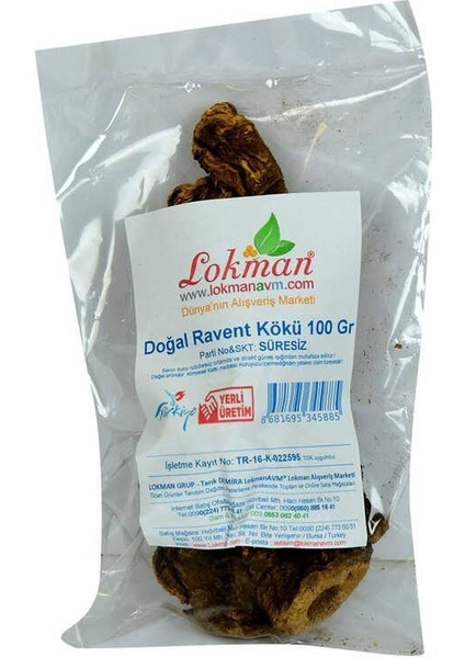 Doğal Ravent Kökü 100 gr