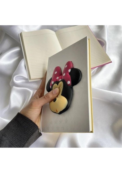 Kişiye Özel Minnie Mause Tasarımlı Kupa Bardak Ve Squshy Defter