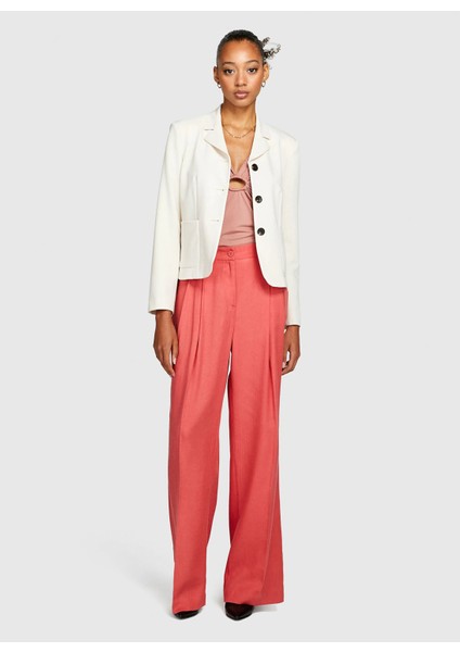 Yuvarlak Yaka Mercan Kadın T-Shirt 3I1XL101S