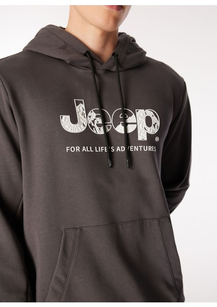 Kapüşon Yaka Baskılı Antrasit Erkek Sweatshırt C4WM-SWT4244 fırsatları