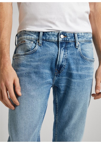 Normal Bel Tapered Fit Erkek Denim Pantolon PM207403-000 Tapered Jeans 90's fiyatları