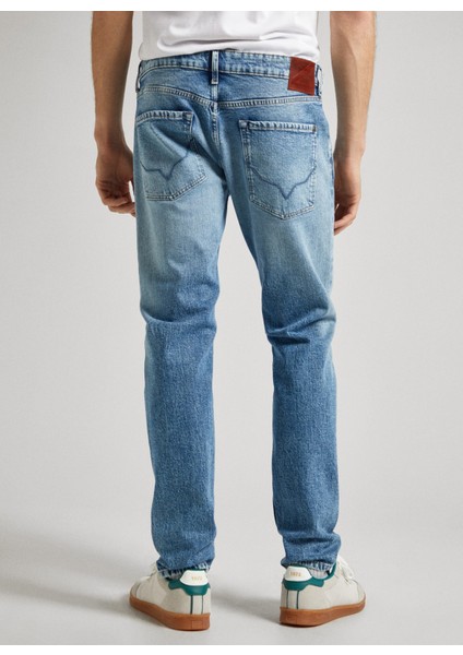 Normal Bel Tapered Fit Erkek Denim Pantolon PM207403-000 Tapered Jeans 90's fırsatları