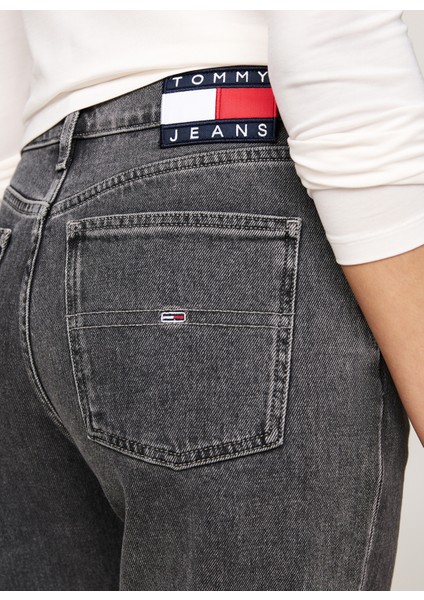 Yüksek Bel Dar Paça Straight Antrasit Kadın Denim Pantolon Izzıe Hgh Slm Str DG4171 modelleri