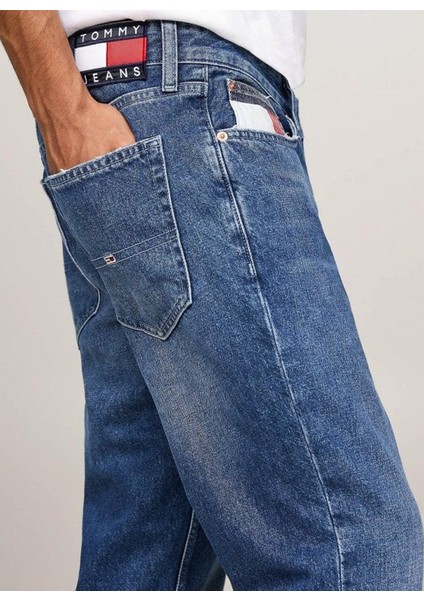 Normal Bel Slim Fit Erkek Denim Pantolon DM0DM204041A5SCANTON Slım Rwb DH603 modelleri