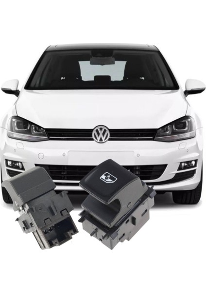 Golf 7 2013-2016 Model Arası Uyumlu Arka Sağ Yolcu Tarafı Tekli Cam Açma Düğmesi