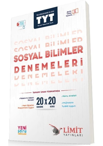 Limit Yayınları TYT 20'li Sosyal Bilimler Denemeleri