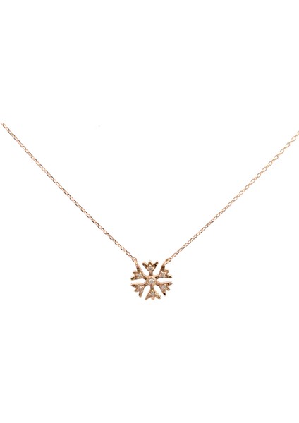 0.04 Karat Pırlantalı Tasarım Kolye