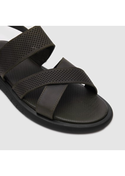 Erkek Düz Sandalet [052137], Haki Yeşil, 41 modelleri