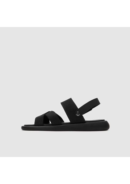 Erkek Düz Sandalet [052137], Siyah, 44 fiyatları