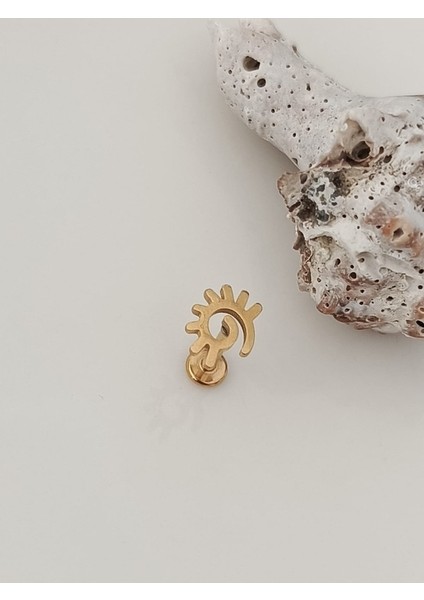Güneş Altın Tragus Helix Piercing