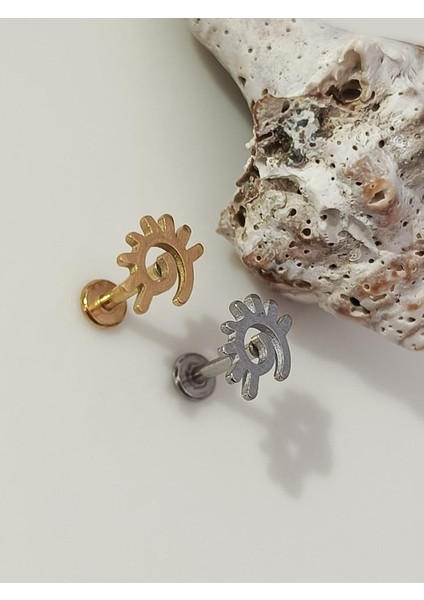 Güneş Altın Tragus Helix Piercing