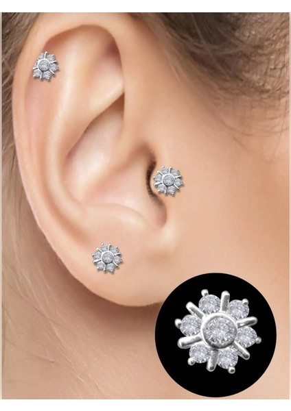 Etnik Mod Çelik Tragus Helix Conch Piercing