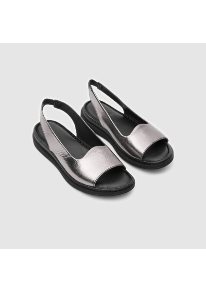 Kadın Comfort Sandalet [060199], Platin, 39 modelleri