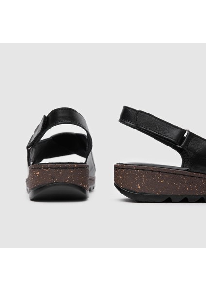 Kadın Comfort Sandalet [060200], Siyah - Lame, 38 indirimleri