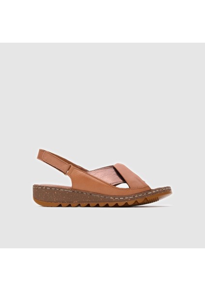 Kadın Comfort Sandalet [060200], Taba -Bronz, 38
