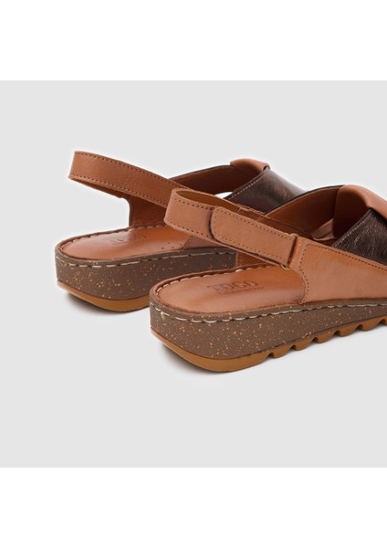 Kadın Comfort Sandalet [060200], Taba -Bronz, 38 indirimleri
