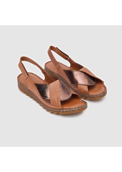 Kadın Comfort Sandalet [060200], Taba -Bronz, 39 fırsatları