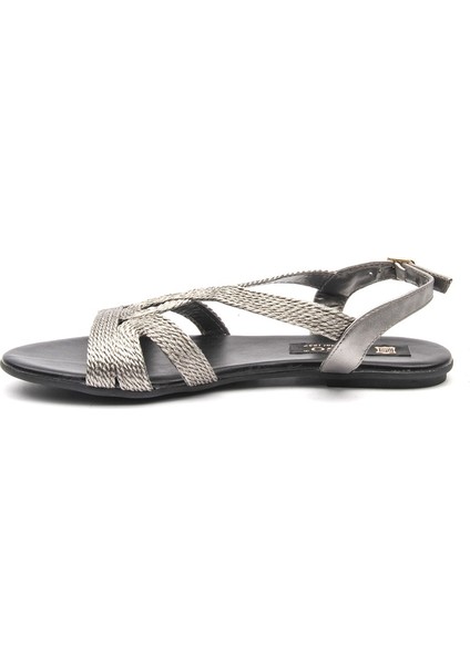 Kadın Düz Sandalet [50758], Gri, 36 modelleri