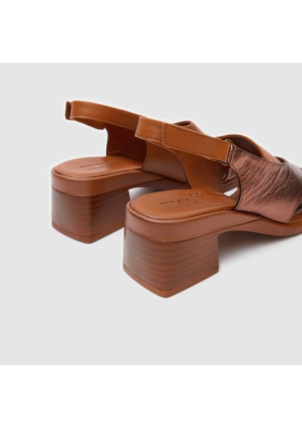 Kadın Topuklu Sandalet [060194] , Taba -Bronz, 40 indirimleri