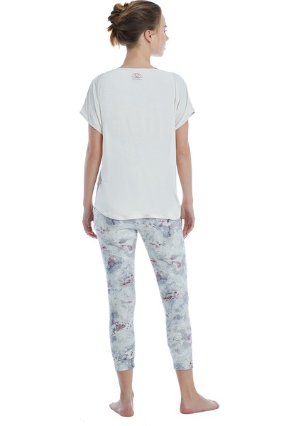 Kadın T-Shirt 70527 - Krem fiyatları