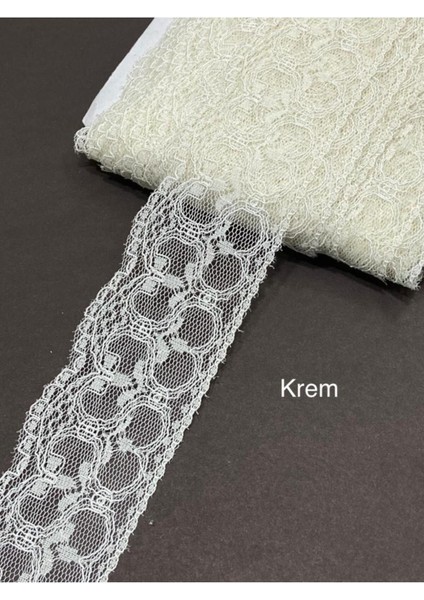 Dantel / Kolberli Dantel / 2 Metre Boyunda / 6 cm Eninde