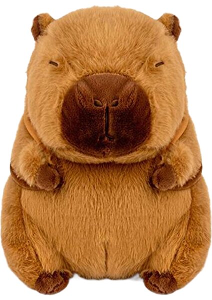 Capybara Gerçekçi Etkileş Oyuncak Karikatür Ev Dekorasyonu Çantası 33CM (Yurt Dışından)