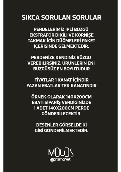 Mektup Pulu Desenli Fon Perde Genç Odası Oturma Odası Süet Dijital Baskılı Ekstrafor Büzgü Tek Kanat