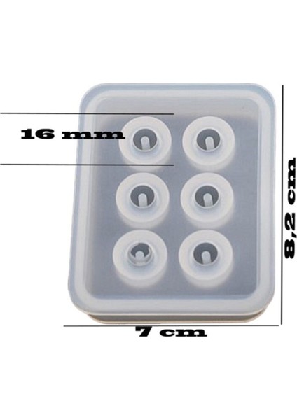 Tahtakale Toptancısı Epoksi Silikon Kalıp Boncuk Arpa Modeli 16 mm 6 Lı TE163