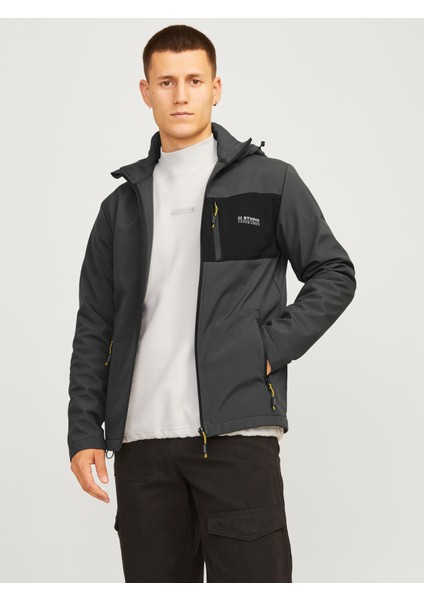 Gri Erkek Mont Jjtaylor Softshell Jacket