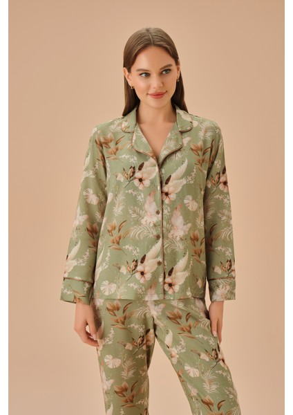 Amber Gömlek Yaka Pijama Takımı modelleri