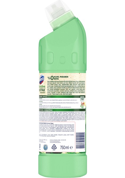 Bio Active Çamaşır Suyu Mutfak Maksimum Hijyen 750 ml