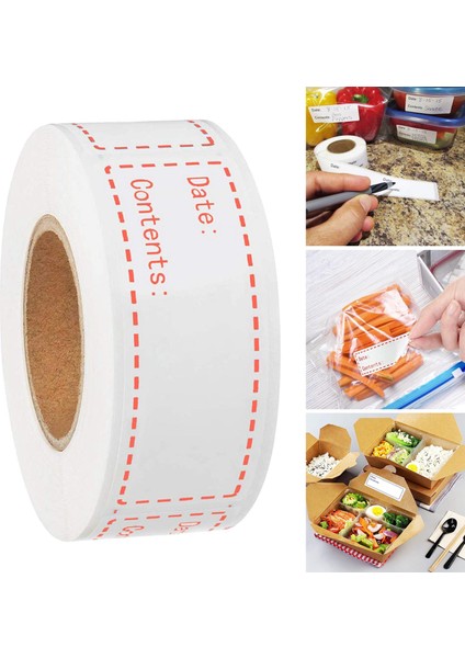 500 Adet Gıda Depolama Etiketleri Baharat Şişesi Ofis Ev Kırmızı Için Çıkarılabilir Etiketler (Yurt Dışından) indirimleri
