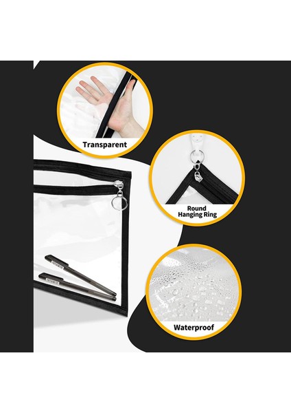 Temizle Fermuar Torbalar Çantası Kozmetik Ör Çantası Çantası 46CMX31CM (Yurt Dışından) modelleri