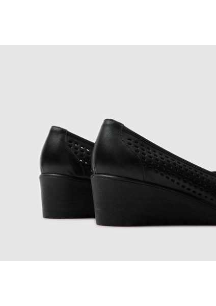 Kadın Dolgu Topuk Ayakkabı [051326], Siyah, 37 indirimleri