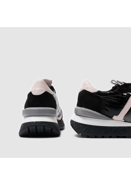 Kadın Spor Ayakkabı [060051], Siyah Süet - Siyah Paraşüt, 39