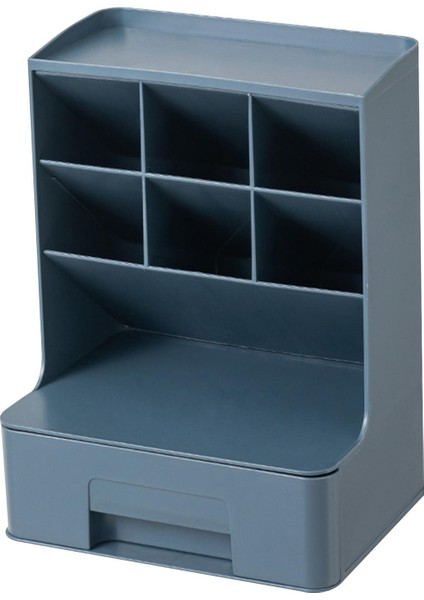 Kalemlik Fırçası Çekmeceli Masaüstü Hediyeler Için Mavi (Yurt Dışından)