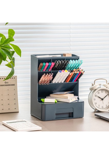 Kalemlik Fırçası Çekmeceli Masaüstü Hediyeler Için Mavi (Yurt Dışından) fırsatları