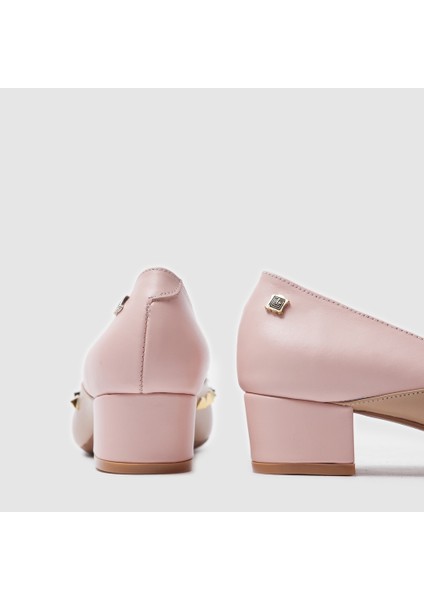Kadın Topuklu Ayakkabı [060050], Nude - Pudra, 37